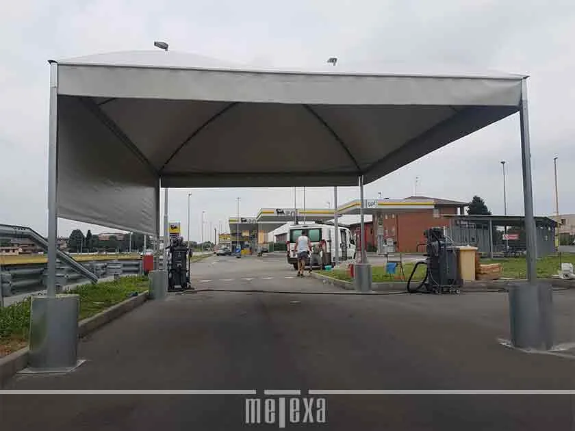 Coperture gazebo per autolavaggi