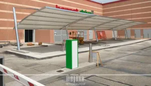 pensiline auto supermercati