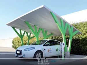 pensiline per ricarica auto elettriche