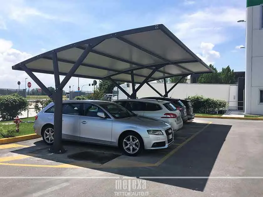 tettoia auto parcheggio aziendale